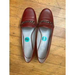 Etienne Aigner Burgundy Flats, Size 8